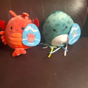 Squishmallows Sea Life Squad 2 pack 5" Plush Lorono and Forina